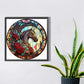 horse 5d stained glass diamond painting
