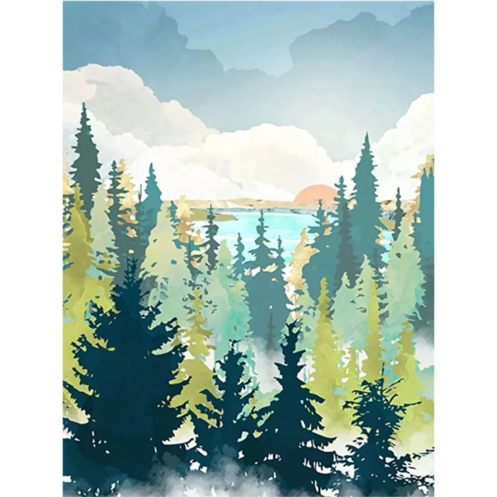 5D DIY Diamond Painting - Full Round / Square - Abstract View D