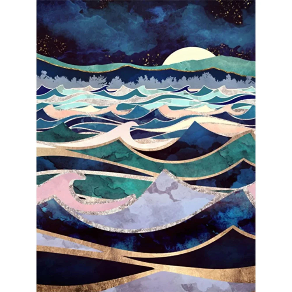 5D DIY Diamond Painting - Full Round / Square - Abstract View B