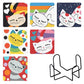 6pcs Cat Diamond Painting Coaster Set (With Stand) 