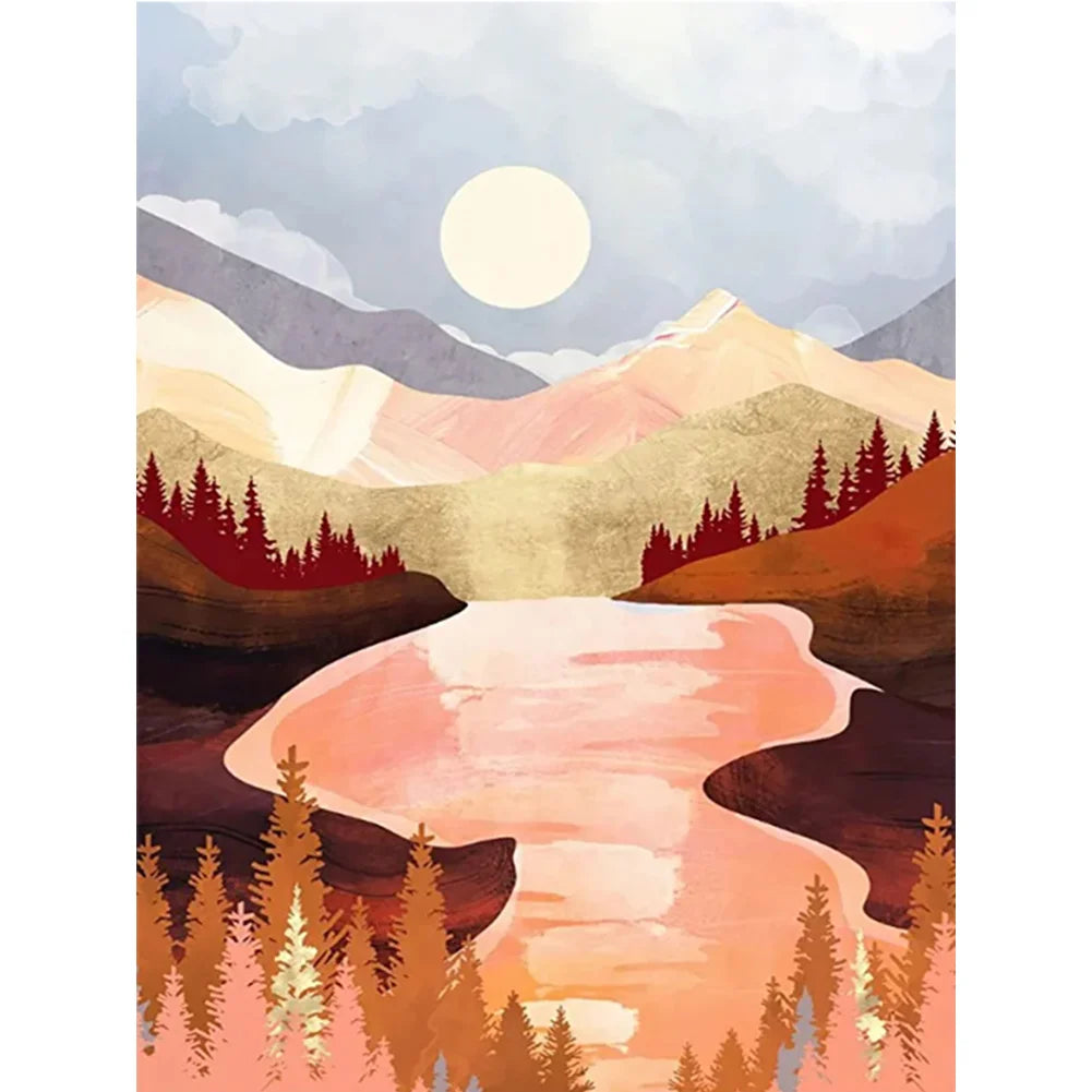 5D DIY Diamond Painting - Full Round / Square - Abstract View C