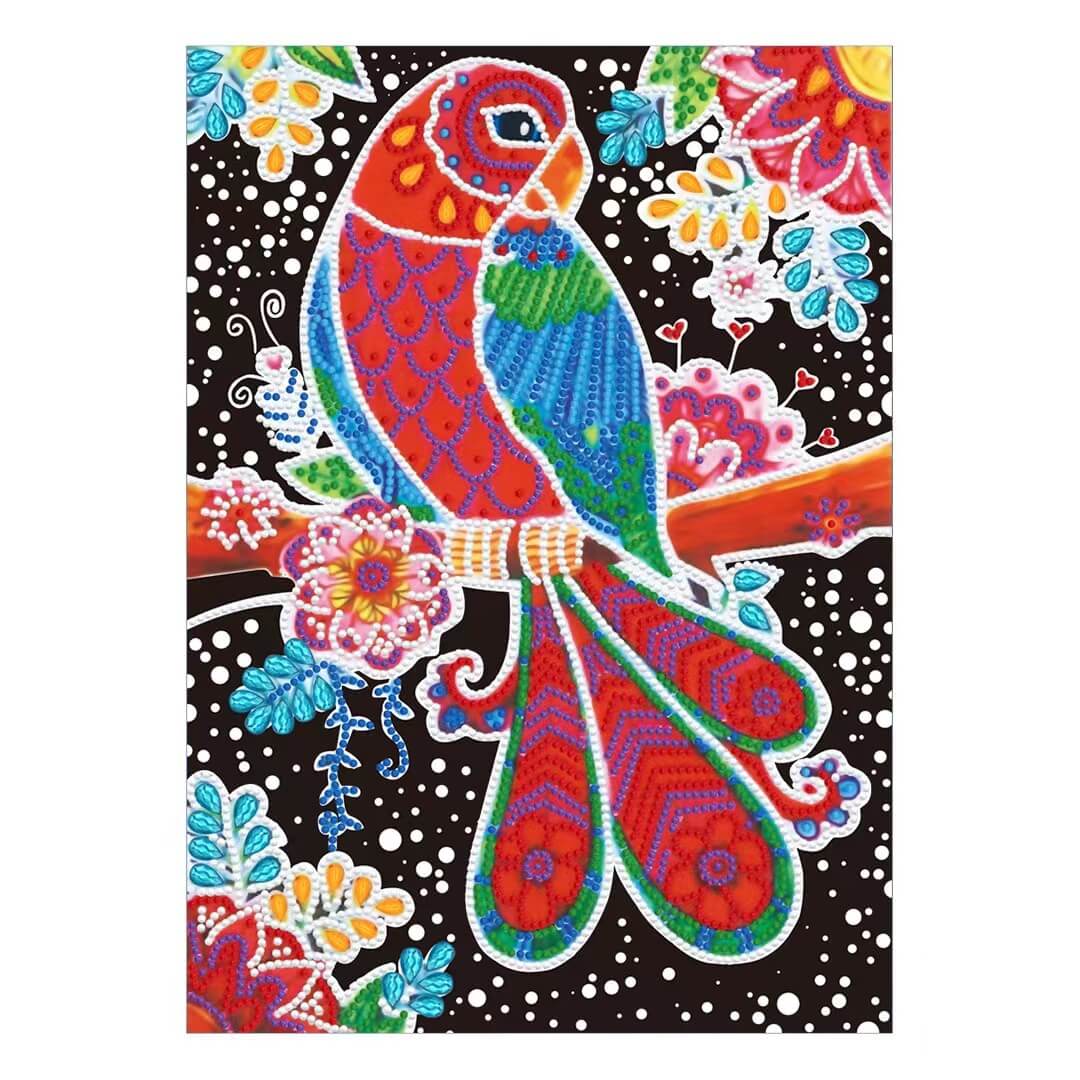 bird luminous diamond painting kit