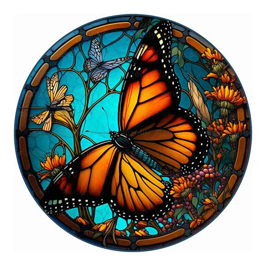 Butterfly Stained Glass Diamond Painting