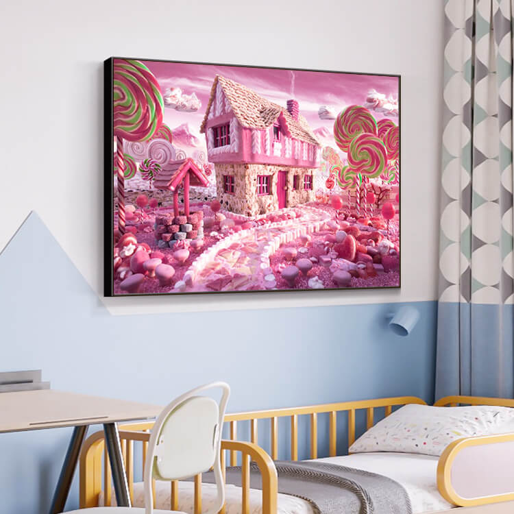 Pink Candy House Full Drill Diamond painting
