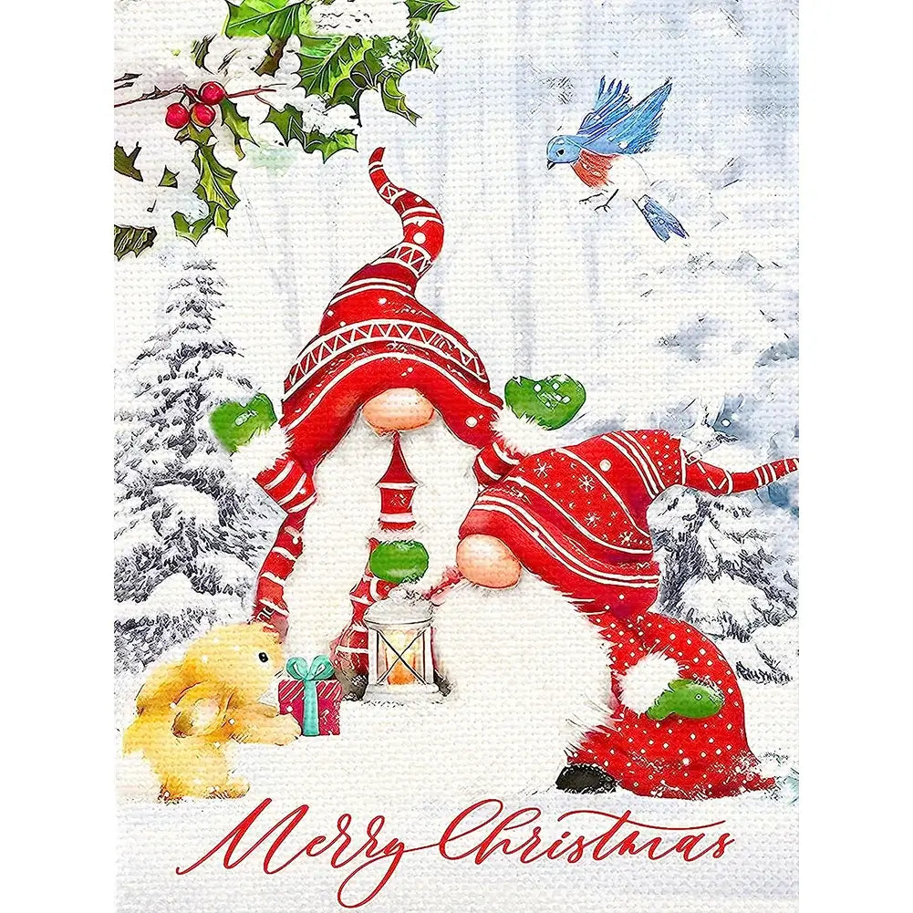 5D DIY Diamond Painting - Full Round / Square - Christmas Day Gnome Elder