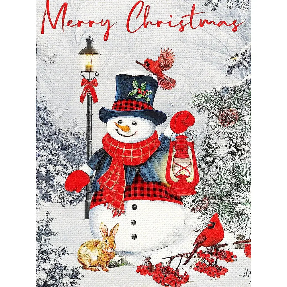 5D DIY Diamond Painting - Full Round / Square - Christmas Day Snowman