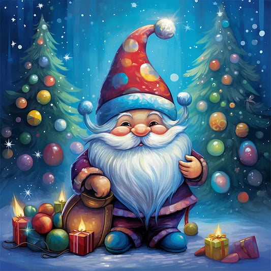 5D DIY Christmas Diamond Painting - Full Round / Square - Santa with Gifts