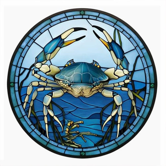 Crab Stained Glass 5D DIY Diamond Painting