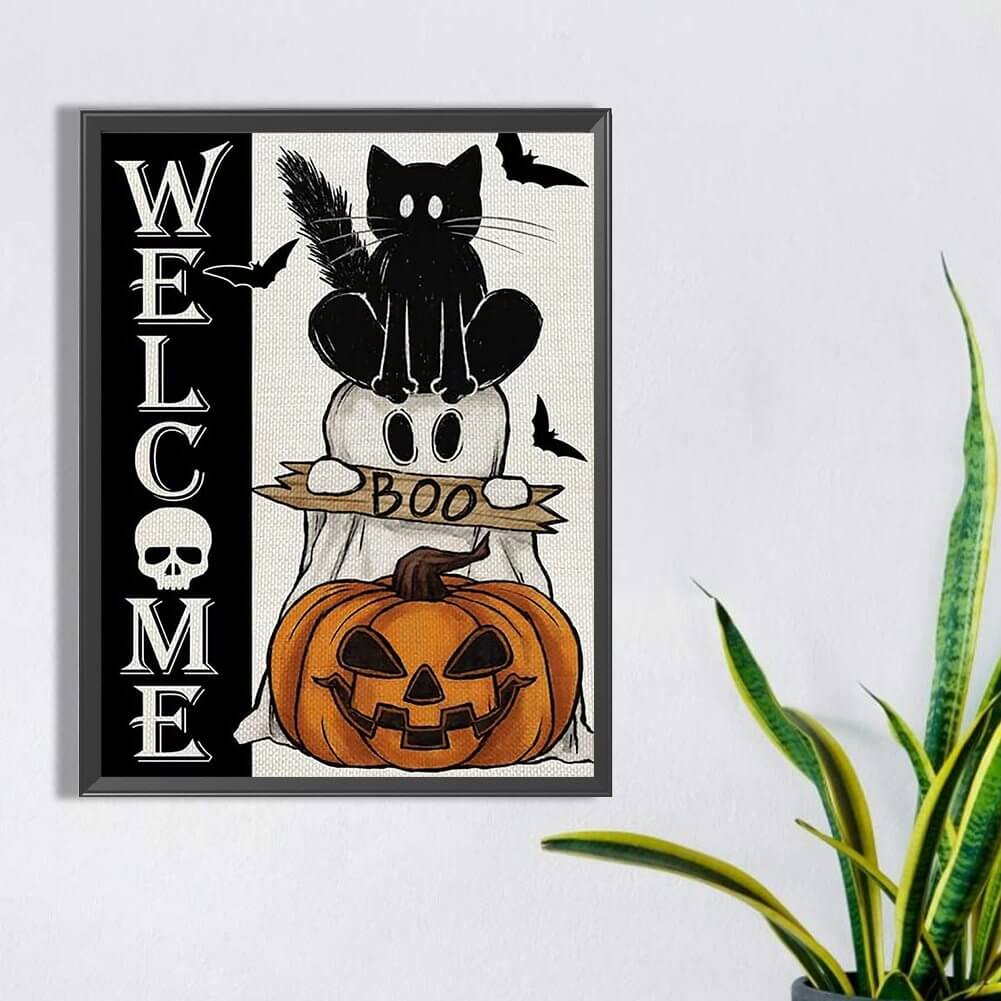 diamond painting DIY halloween decoration