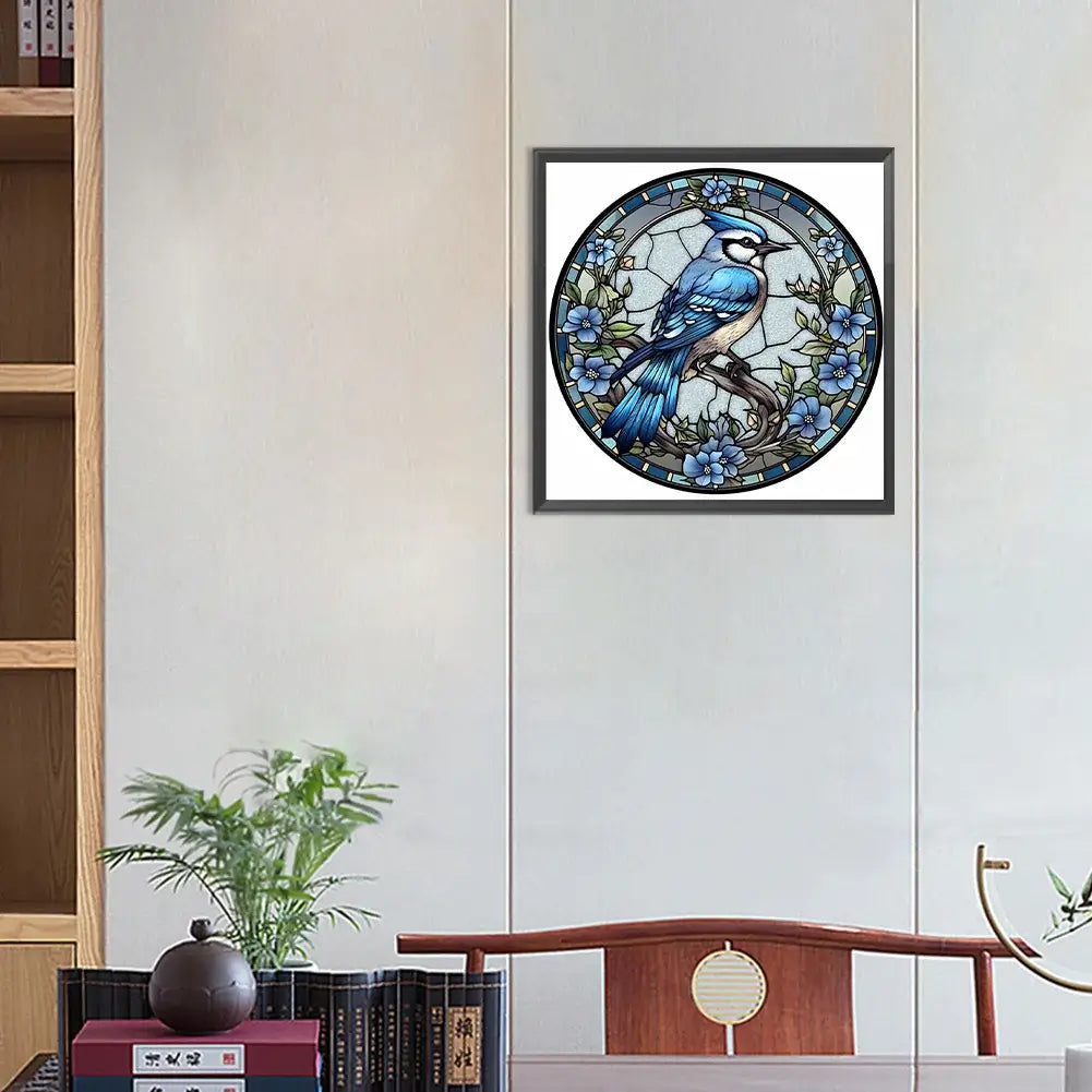 Card Blue Bird 5D DIY Diamond Painting kIT