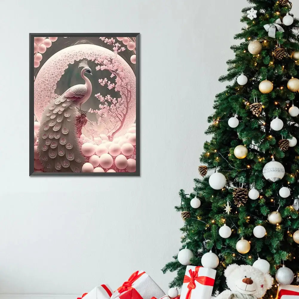 Cherry Tree Peacock 5D DIY Diamond Painting kIT
