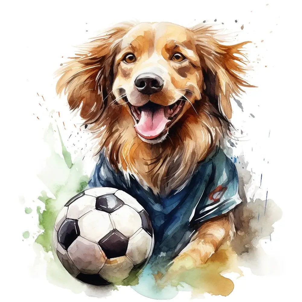 Play Ball Puppy 5D DIY Diamond Painting