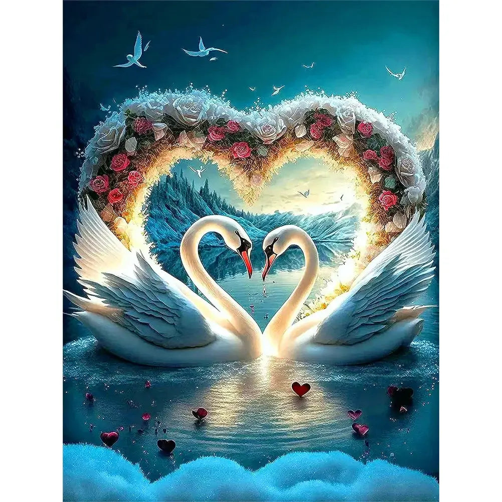 Swan Full Round / Square 5D DIY Diamond Painting