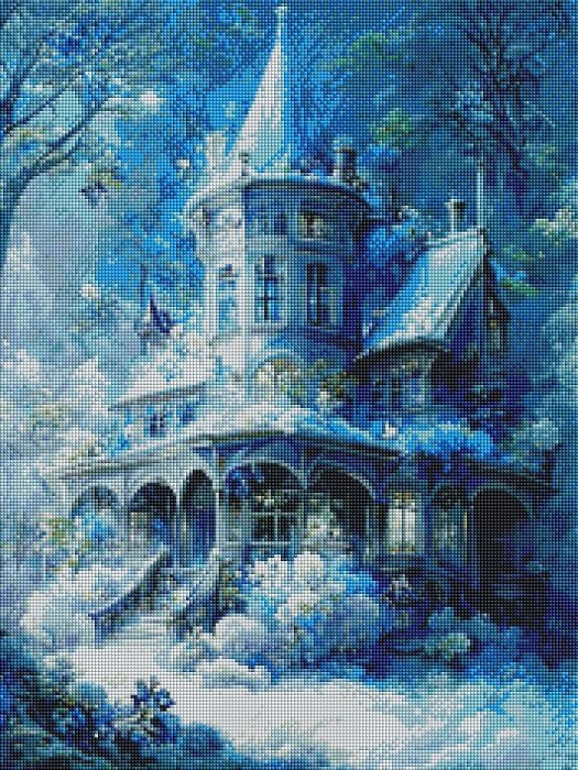 dreamlike castle diamond painting kit