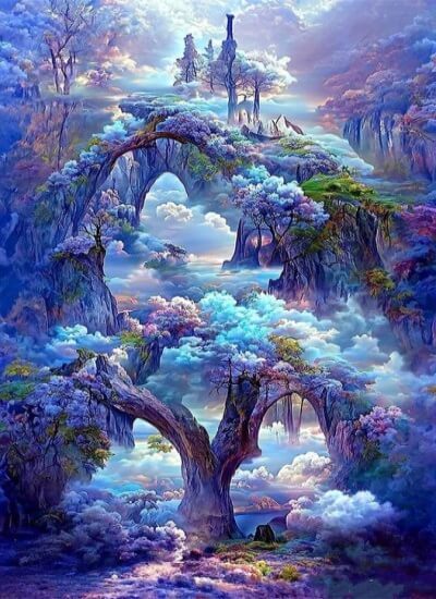 dreamlike life tree diamond painting