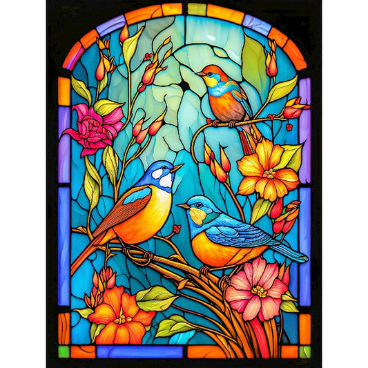 Stained Glass Diamond Painting - Full Round / Square  - Birds
