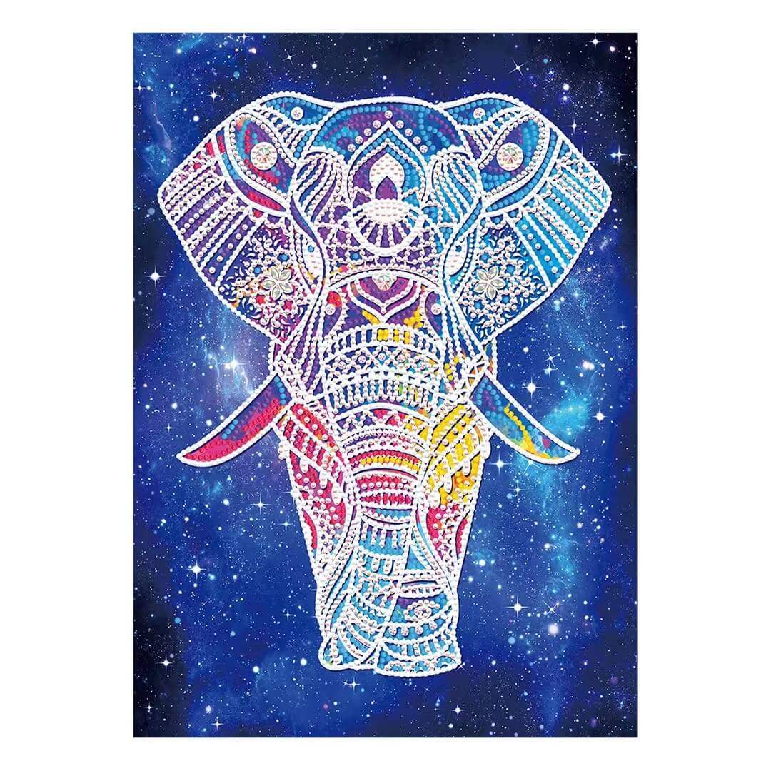 Luminous Diamond Painting - Crystal Rhinestone - Elephant D