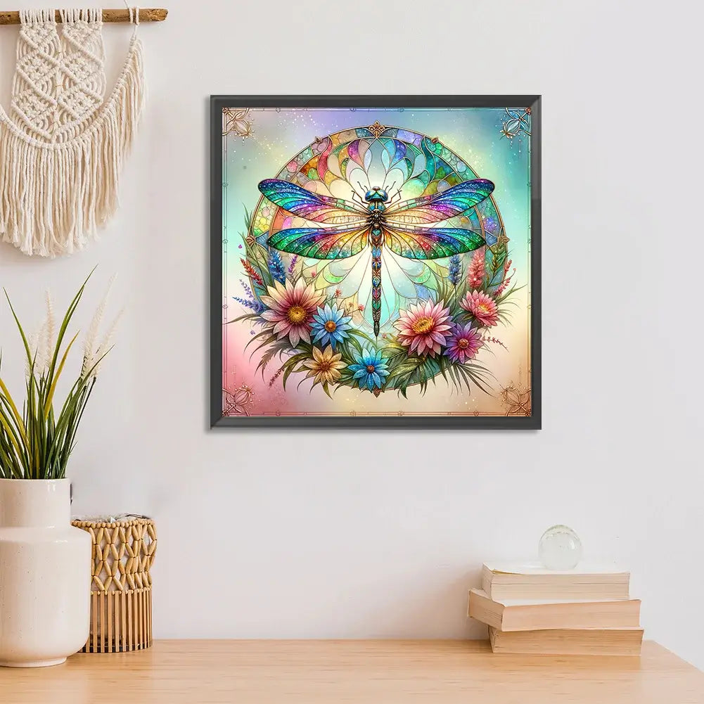 Flower Dragonfly 5D DIY Diamond Painting