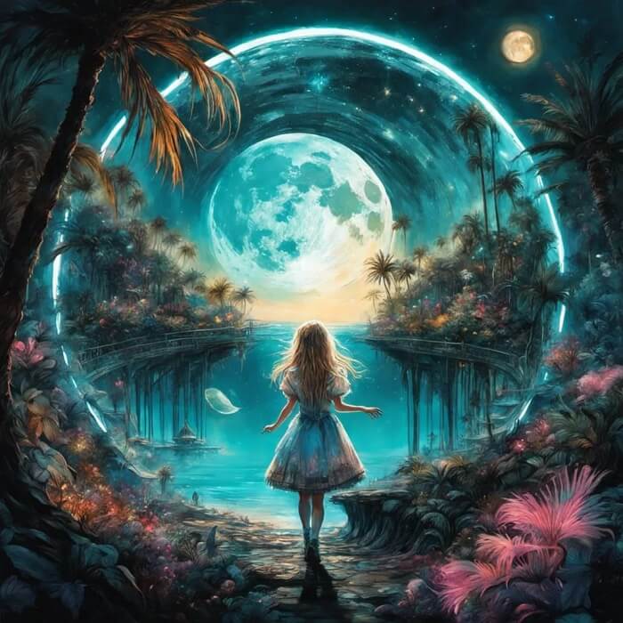 5D DIY Diamond Painting - Full Round / Square - Girl Scenery