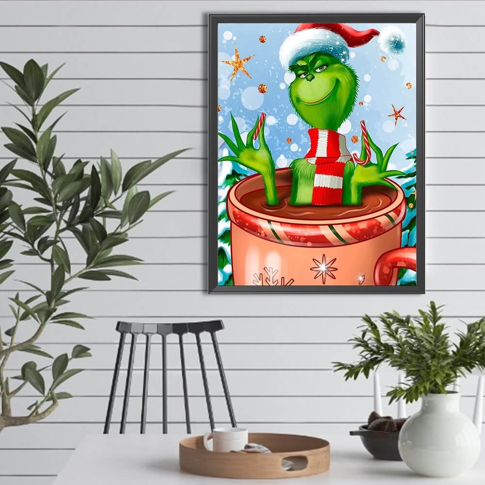 Grinch Has Bath 5D DIY Diamond Painting