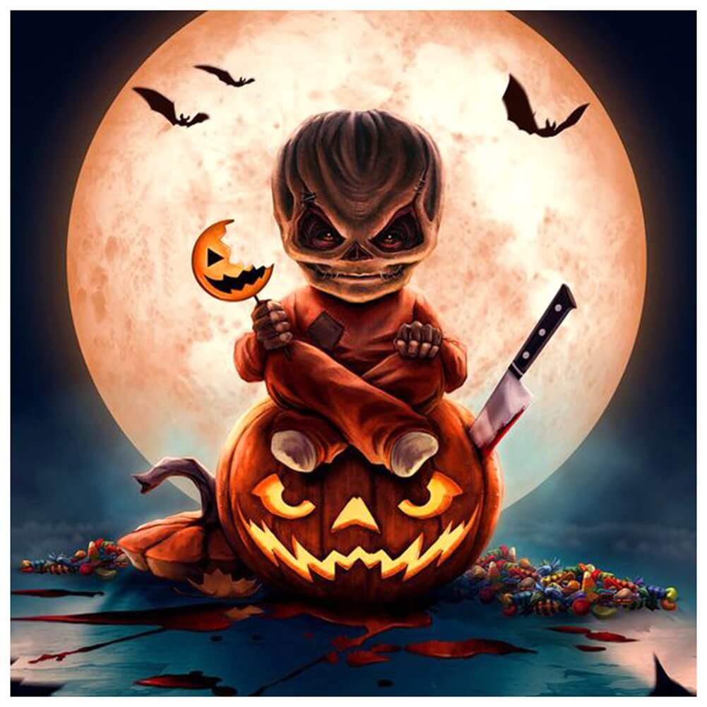 Halloween 5D DIY Diamond painting - Full Round / Square - Jack O Lantern