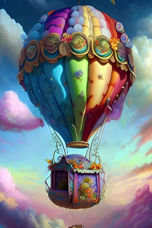 5D DIY Diamond Painting - Full Round / Square - Hot Air Balloon 40x60cm 50x75cm 60x90cm