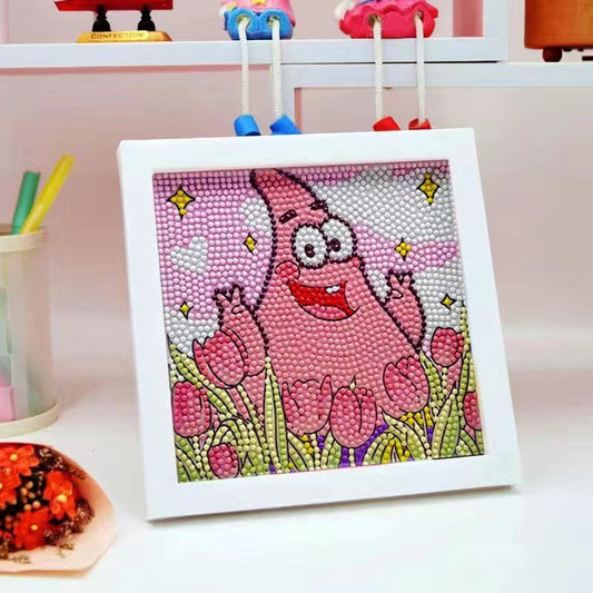 Patrick Star Spongebob Squarepants Diamond Painting Kit For Kids With/ Without Frame C