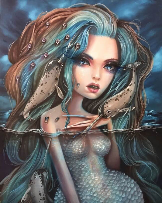 mermaid princess diamond painting kit