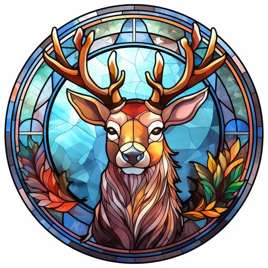 Diamond painting - Full Round / Square - Stained Glass Deer