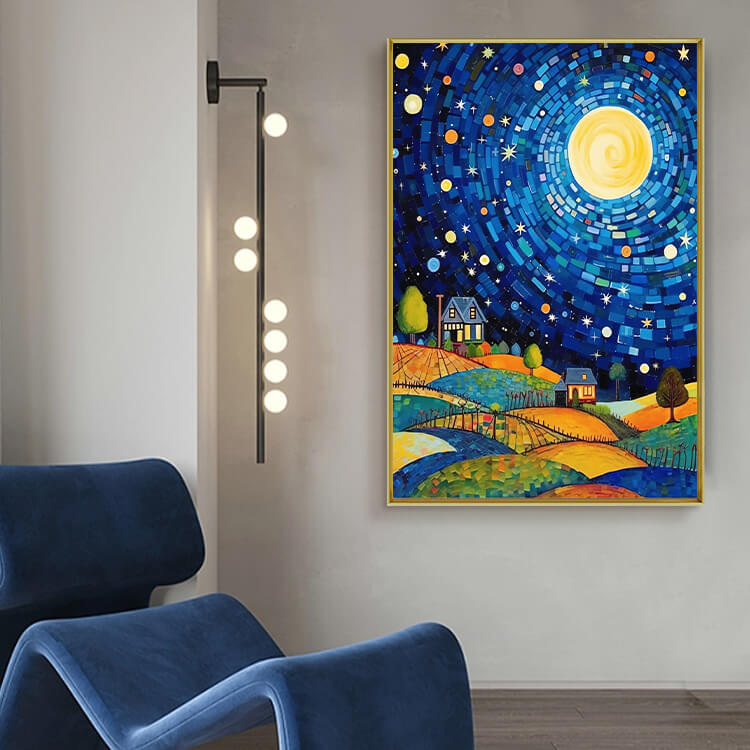 Starry Night Village 5D Diamond Painting