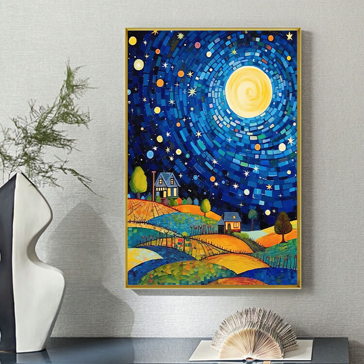 Starry Night Village 5D DIY Diamond Painting kIT