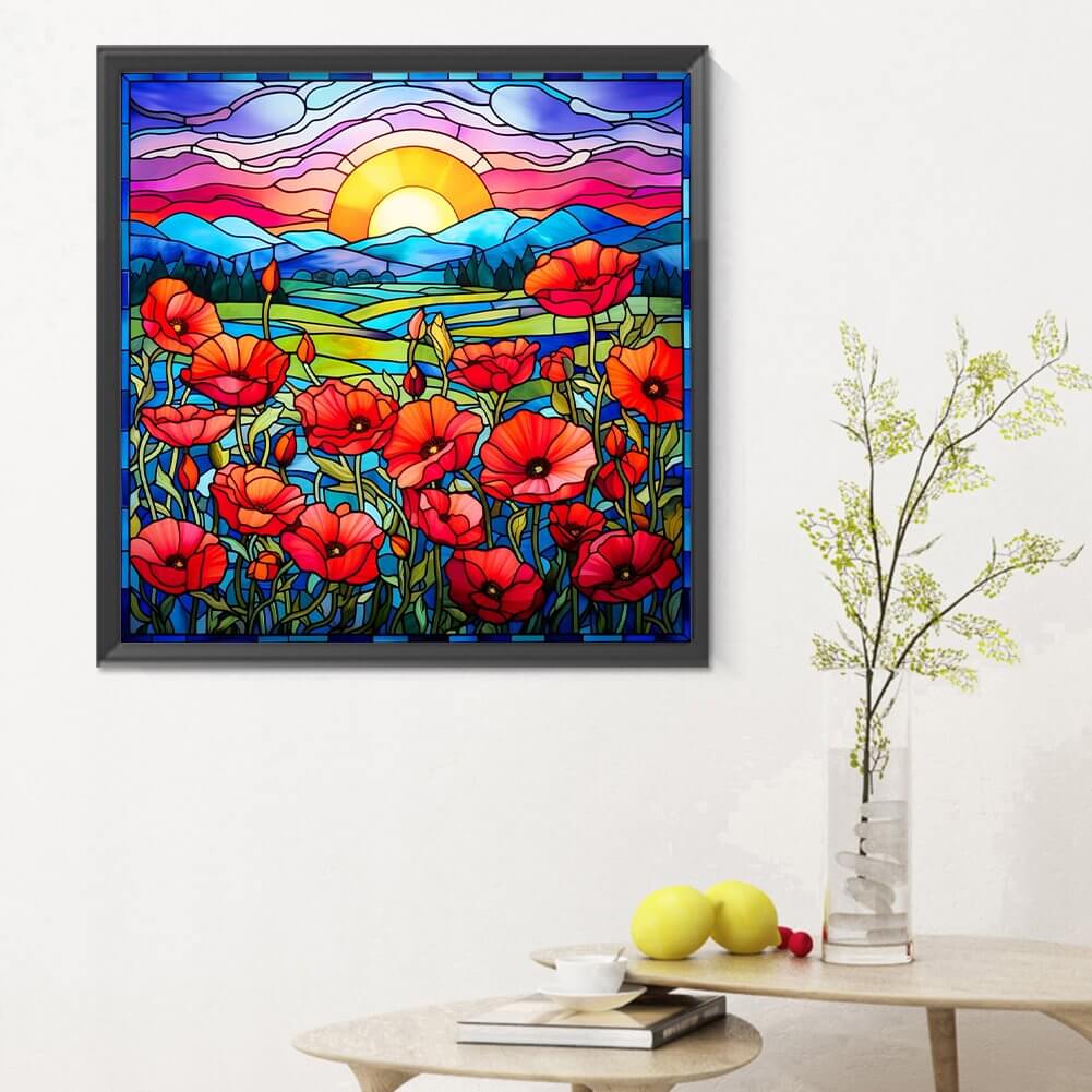 Sunshine Poppy 5D DIY Diamond Painting Kit