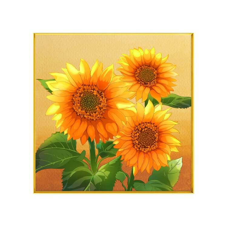 5D DIY Diamond Painting - Full Round / Square - Three Sunflowers