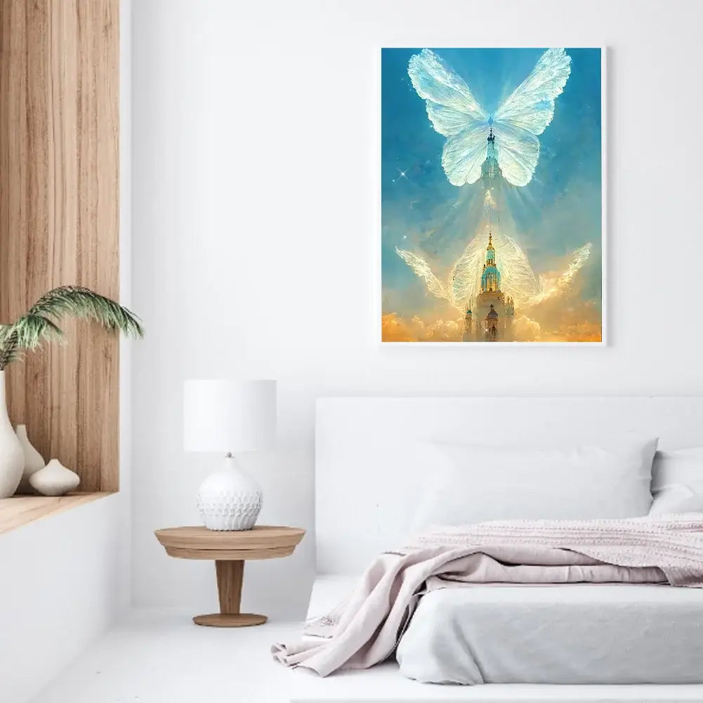 View Of Angel Castle 5D DIY Diamond Painting Kit