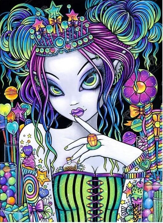 Doll Full Round Square Diamond Painting Kits