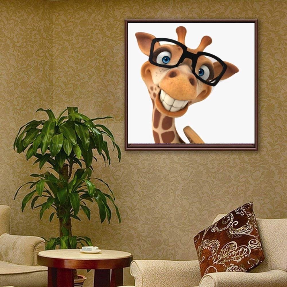 Diamond Painting - Full Round - Cartoon Giraffe