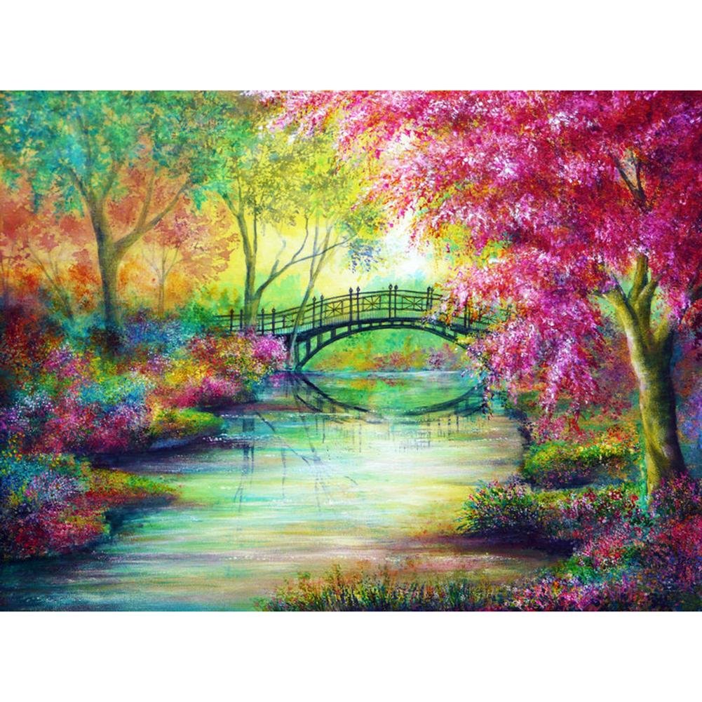 Colorful Tree Abstract, 5D Diamond Painting Kits