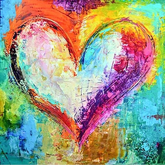 Diamond Painting - Full Round - Heart A