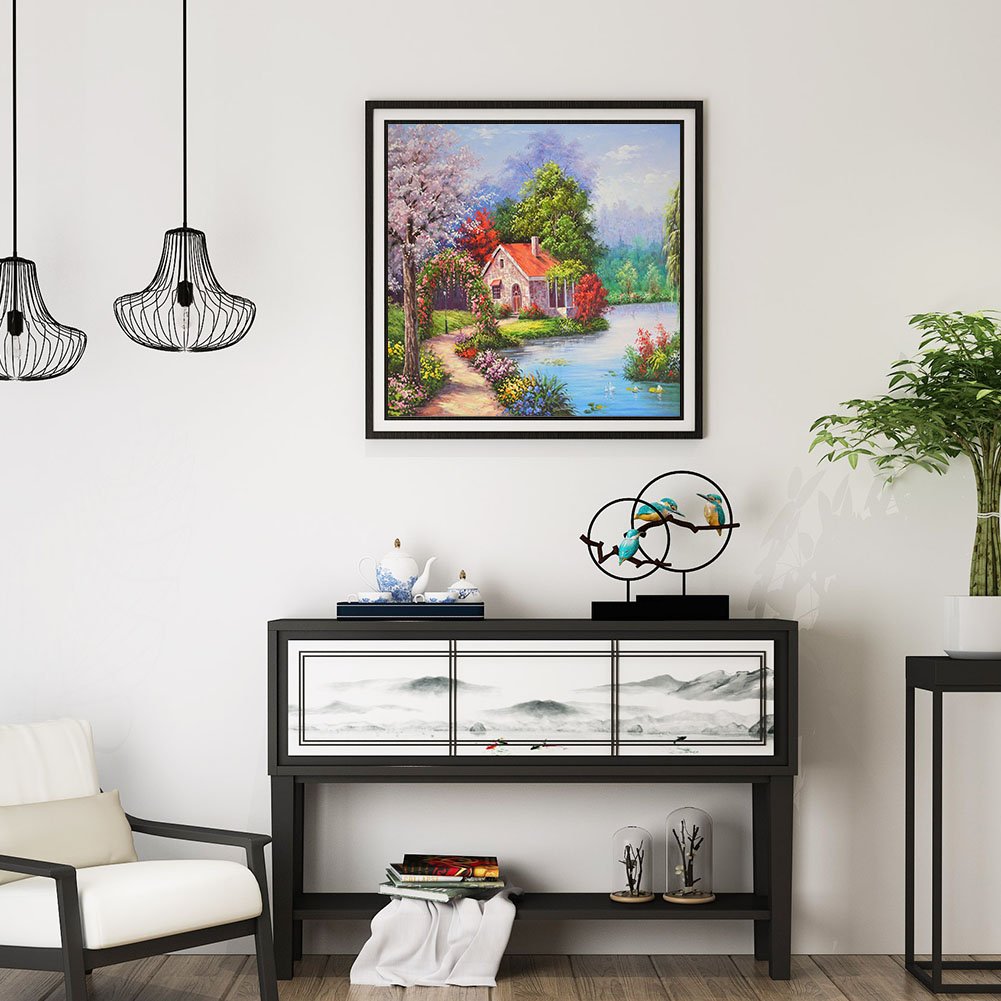 Diamond Painting - Full Round - Lakeside House
