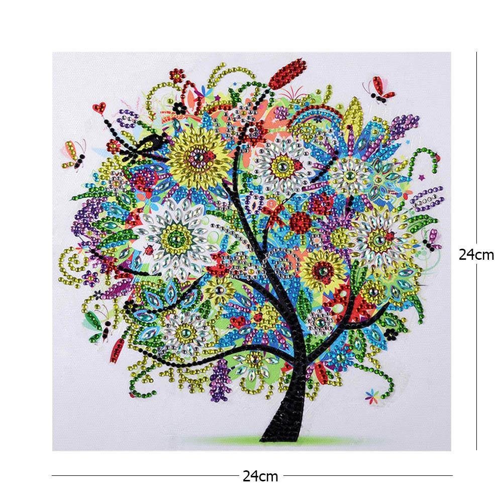 5D DIY Colorful Tree Crystal Rhinestone Diamond Painting