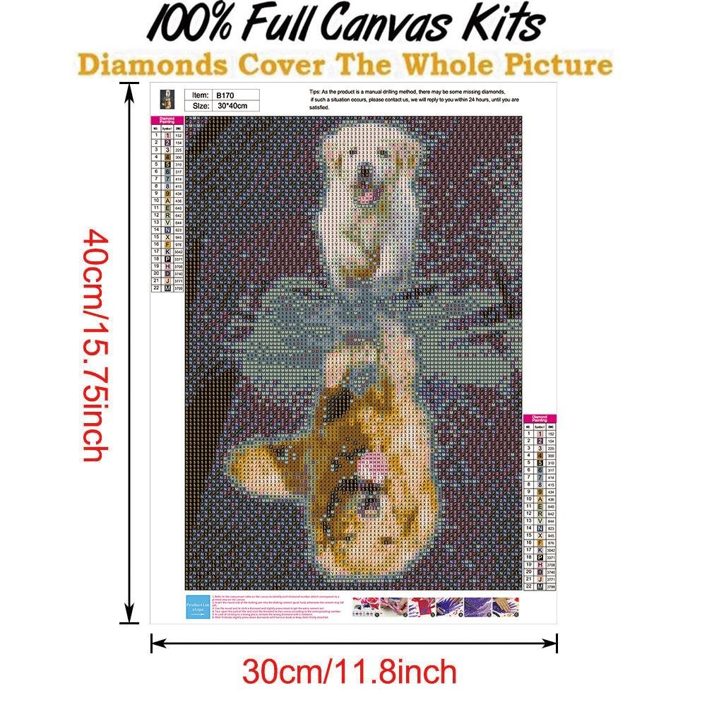 Diamond Painting - Full Round - Inverted Dog