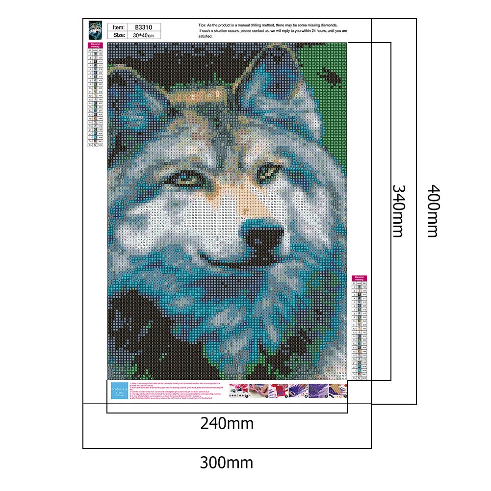 Diamond Painting - Full Round - Wolf 2