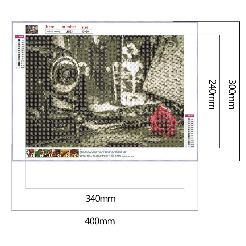 Diamond Painting - Full Round - Old Camera