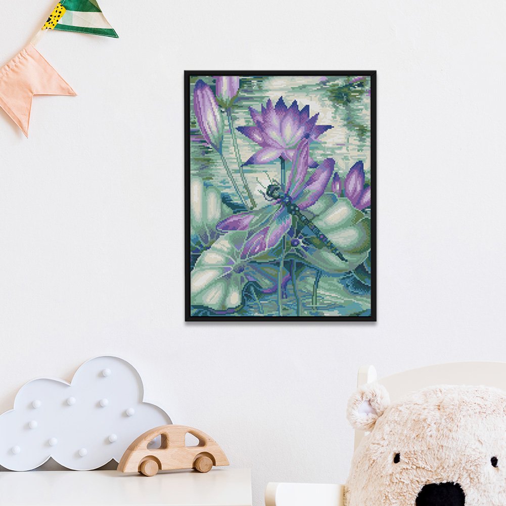 11ct Stamped Cross Stitch - Dragonfly(50*40cm)