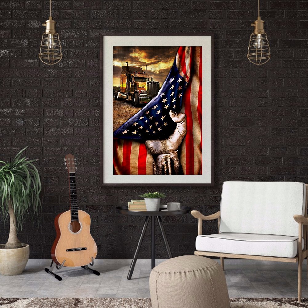 Pintura Diamante - Rodada Completa - Bandeira de Mão