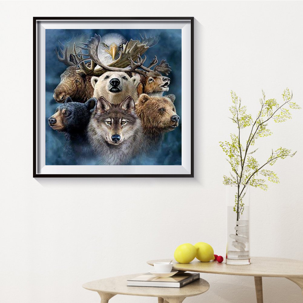 11ct Stamped Cross Stitch - Forest Animal (40*40cm)