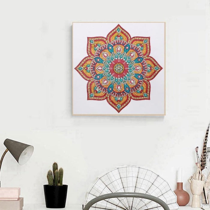 colorful patterned canvas, more than 30% extra diamonds