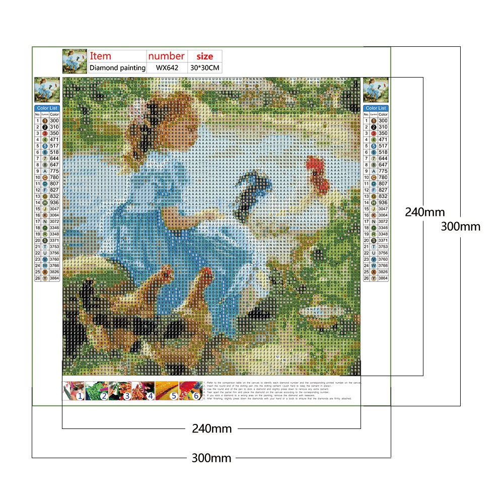 Diamond Painting - Full Round - Little Girl