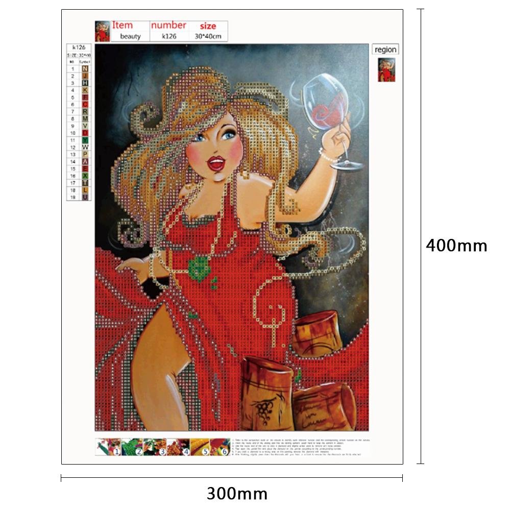 Diamond Painting - Partial Round - Happy Women