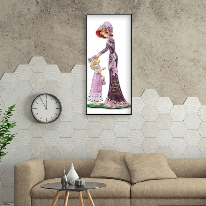 30*60cm 5D DIY Special shape Dress Lady Crystal Rhinestone Diamond Painting